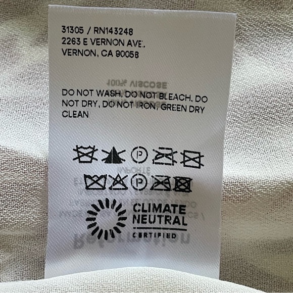 Reformation Alisa Heart Love Red and White Sundress with Flutter Sleeves NWT - Picture 13 of 16